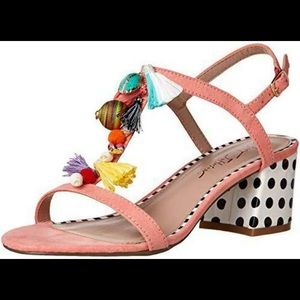 Betsey Johnson colourful heeled sandals -  size9